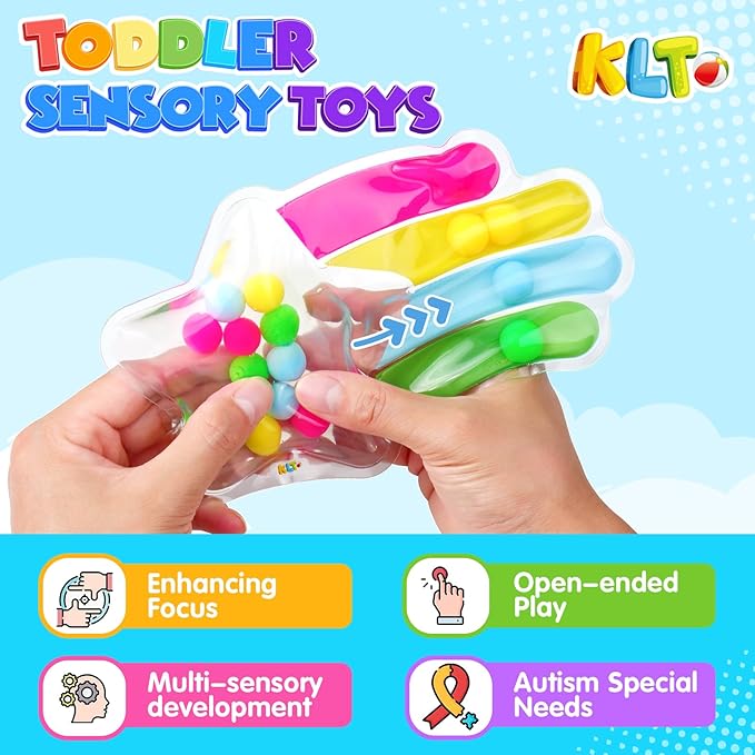 2 PCS Color Sorting Sensory Toys for Toddlers: Quiet Calming Travel Roadtrip Toys for Kids - Color Matching Game for Preschool Learning Activities - Classroom Prizes Toddlers Travel Essentials