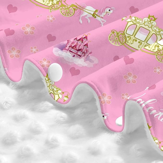 Personalized Baby Car Seat Canopy with Name, Princess Carriage Nursing Cover & Infant Car Seat Canopy, Shower Gift for Newborn Baby Girls