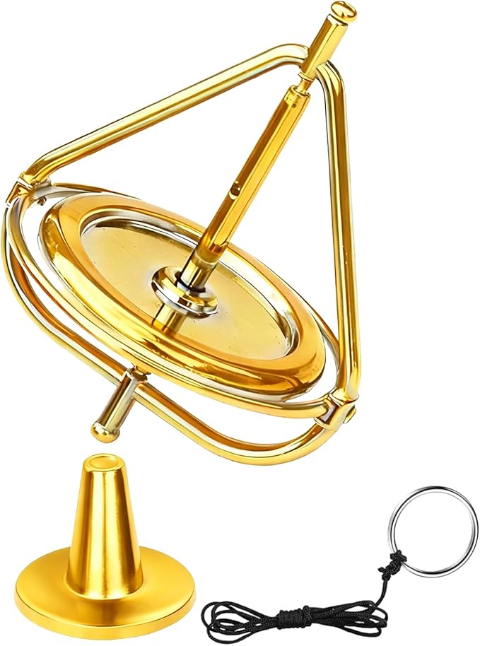 Gyroscope,Anti-Gravity Spinner Toys,Long-Lasting Spin,Physics Toys,Precision Gyroscope,Metal Anti-Gravity Spinning Top Balance Toy,Educational Gift, Premium Fidget Toy