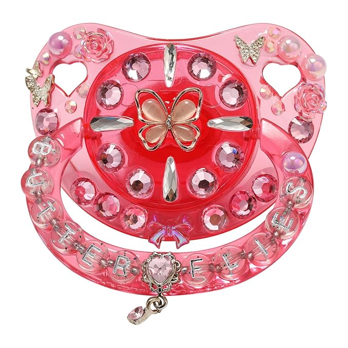 CutiePlusU Adult Sized Pacifier Dummy Crystal DIY Handmade