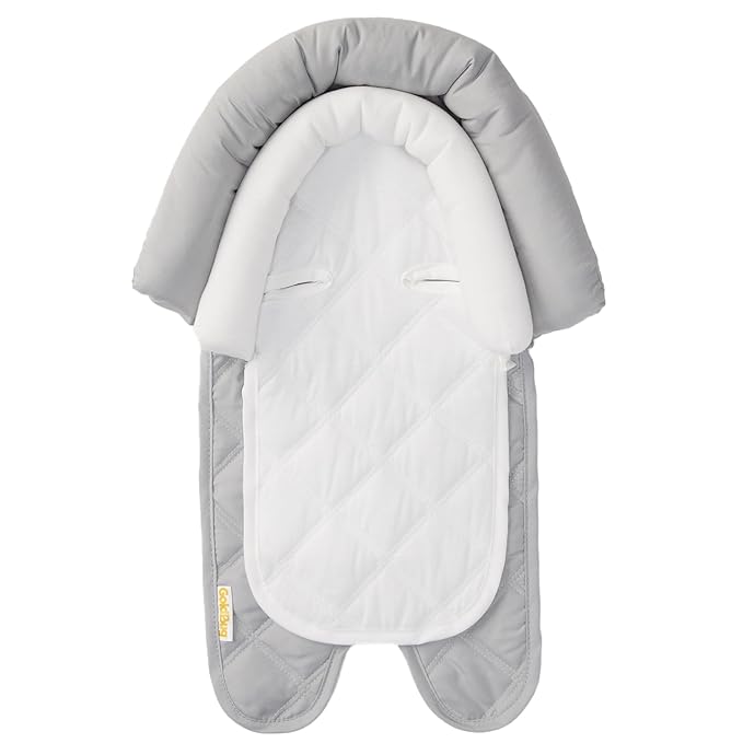 GoldBug Baby & Toddler 2-in-1 Car Seat Head Support - Grey