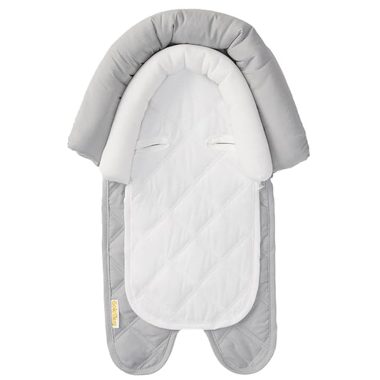 GoldBug Baby & Toddler 2-in-1 Car Seat Head Support - Grey