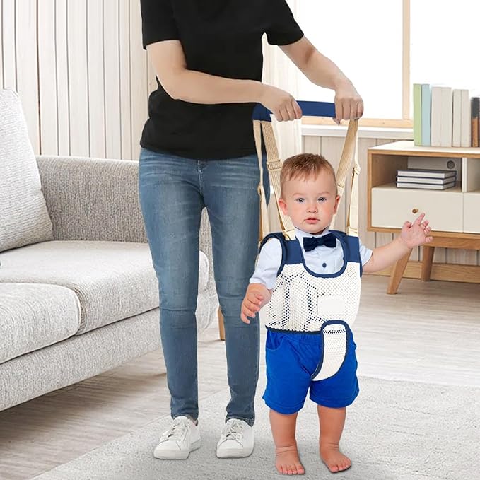 Generic Toddler Walking Harness - Toddler Walker Harness Belt Helper | Baby Learning to Walk Belt | Toddler Walking Harness Helper Assistant Protective Belt for Age 4-28 Month Toddler, Blue