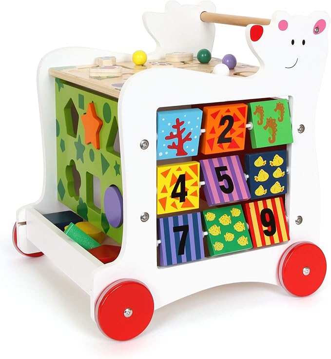 Small Foot Design Small Foot Wooden Toys - Wooden Baby Bear Walker