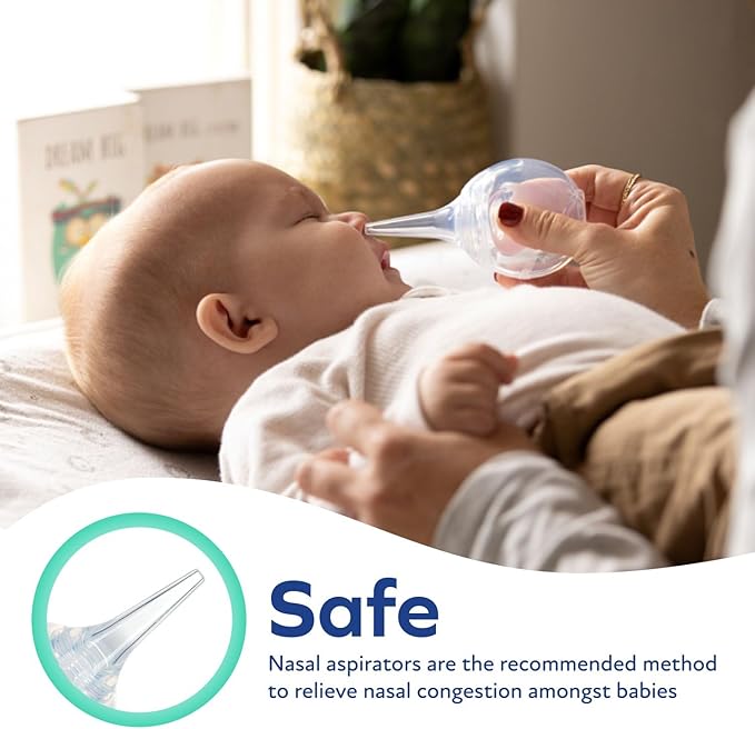 Dr. Talbot's Nasal Aspirator for Babies - Silicone - Includes Storage Case - Clear,(Pack of 2)