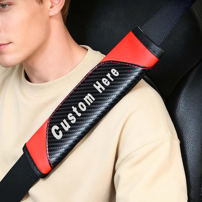 Customizable Seat Belt Cover Pad, Soft and Cute Design for Car Safety, for Children and Autism Support