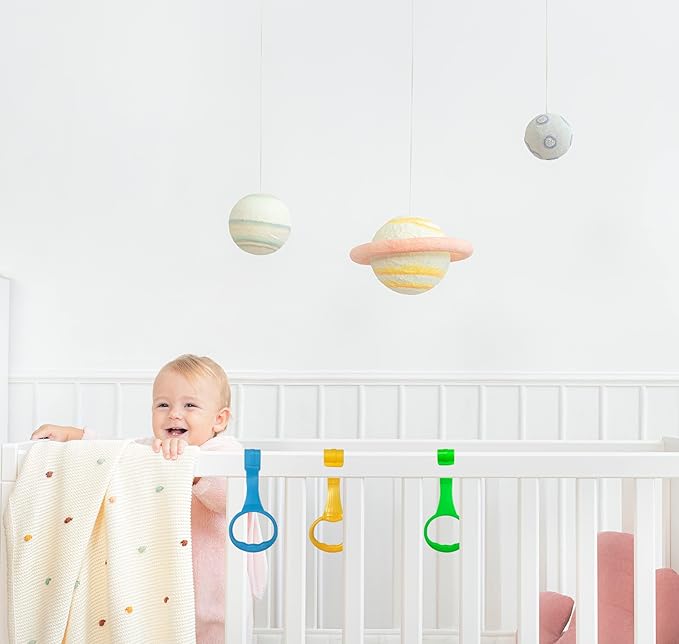 Baby Pull Up Rings 6 Pack Walk Assistant, Pull Up Ring for Baby Playpen Handle Grip for Toddlers -- Value Pack