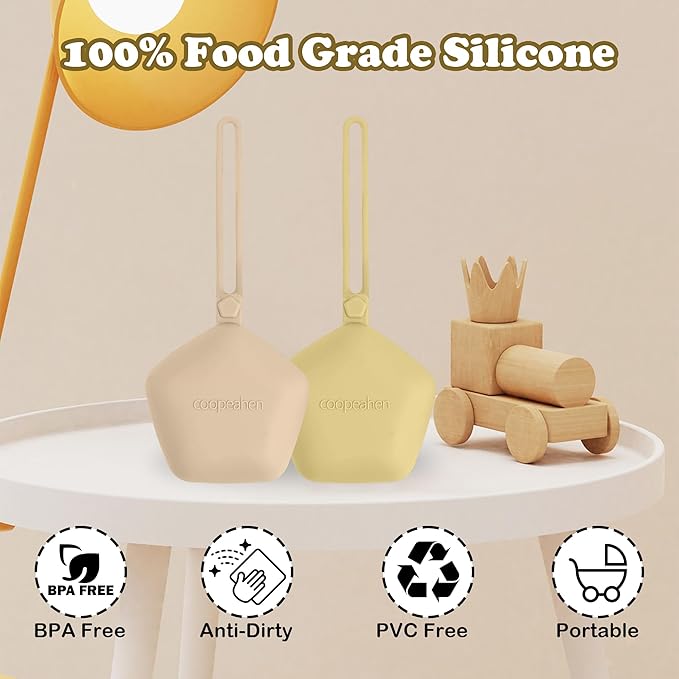 Pacifier Holder Case, Large Capacity Portable Pacifier Storage Case, 100% Food Grade Silicone Pacifier Holder，BPA Free, 2Pcs(Yellow&Apricot)