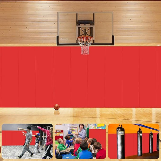 Gym Wall Padding for Gym Wall Pad for Kids Wall Padding 2" Thick Gym Padding for Wall Mat 4" Thick Wall Protection Pads, Durable Waterproof Wall Pad for Safety[Colorful]