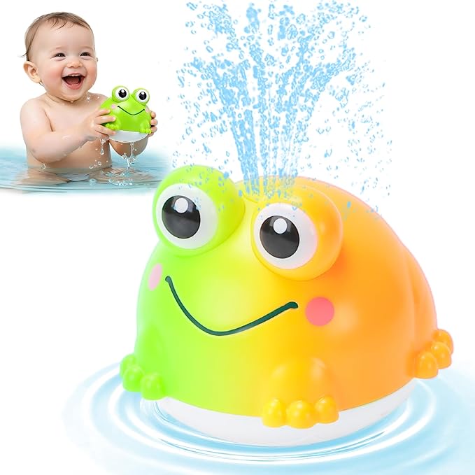 Light Up Bath Toys, Toddler Bath Toys for Kids Ages 1-3, Christmas Stocking Stuffers for Babies 6-12-18 Months, Bath Toy Sprinkler Toddler Birthday Bathtub Water Toy for 1 2 3 Year Boy Girl Gifts