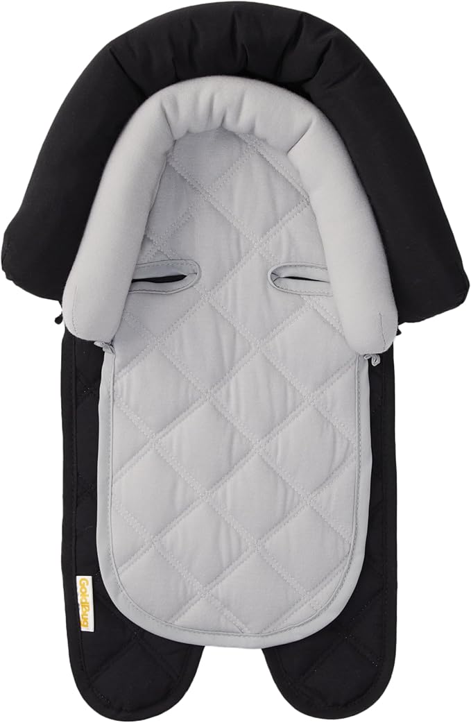 GoldBug Baby & Toddler 2-in-1 Duo Head Support for Car Seats - Black