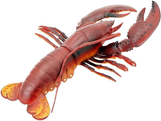 Gemini&Genius Marine Animal Toys, Giant Lobster Action Figure, Soft Plastic Lobster Toys, Wildlife Toys, Great Boys Girls Toys, Good Birthday Gift for Kids