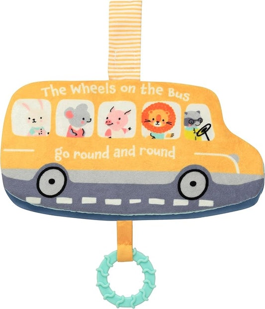 Baby Starters Magic Years On the Go Activity Book with Teether and Travel Strap, Wheels on the Bus, Yellow