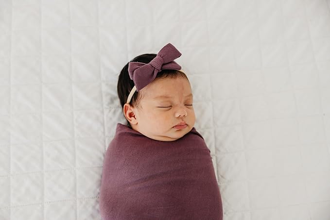 Copper Pearl Classic Baby Bow Plum