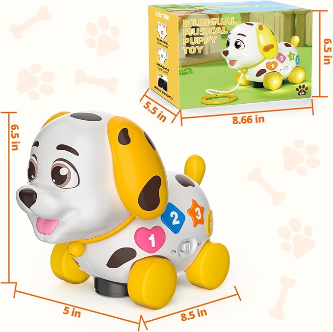 Musical House Toy and Musical Puppy Toy Bundle