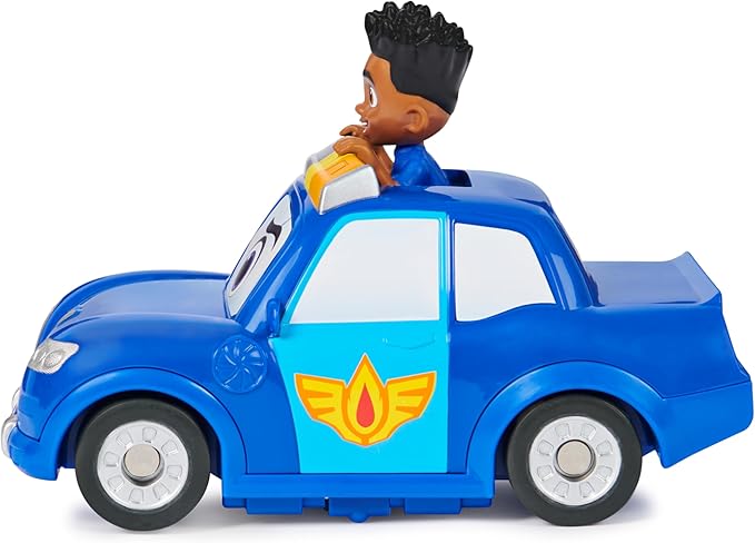 Disney Junior Firebuds, Jayden and Piston Toy Car with Pull-Back Feature and Doughnut Drift Action, Kids’ Toys for Boys and Girls Aged 3 and Up