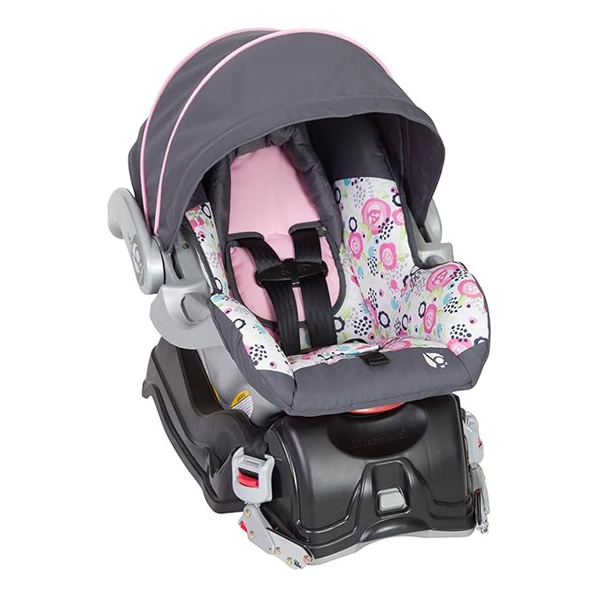Baby Trend Skyview Stroller Travel System with EZ Flex-Loc Infant Car Seat, Flora