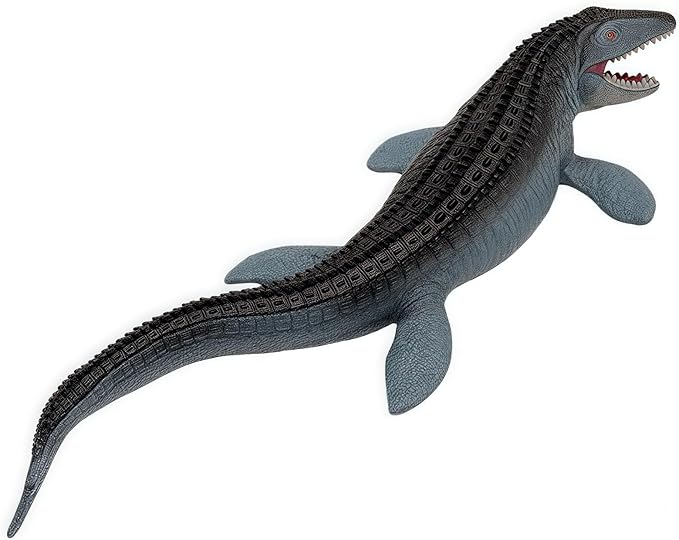Gemini&Genius Mosasaurus Toy for Kids, Marine Reptile Animal Soft Plastic Sea Shark Toy Action Figure, Gift Great for Educational, Cake Topper, Swim, Bath Toys, Stocking Stuffers for Kids