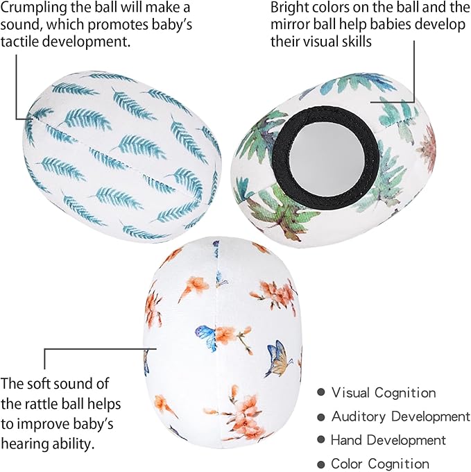The Replacement Balls (for Mamaroo Swing) Offer More Interaction and Reversible Ball Options to Complement The Multi-Coloured with MamaRoo Cradle in a Set of 3 Balls ﻿