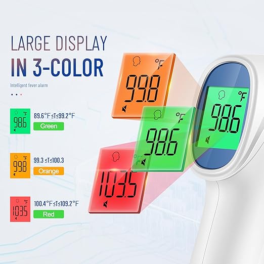 Forehead Thermometer for Adults and Kids - 202 White & 2000 White