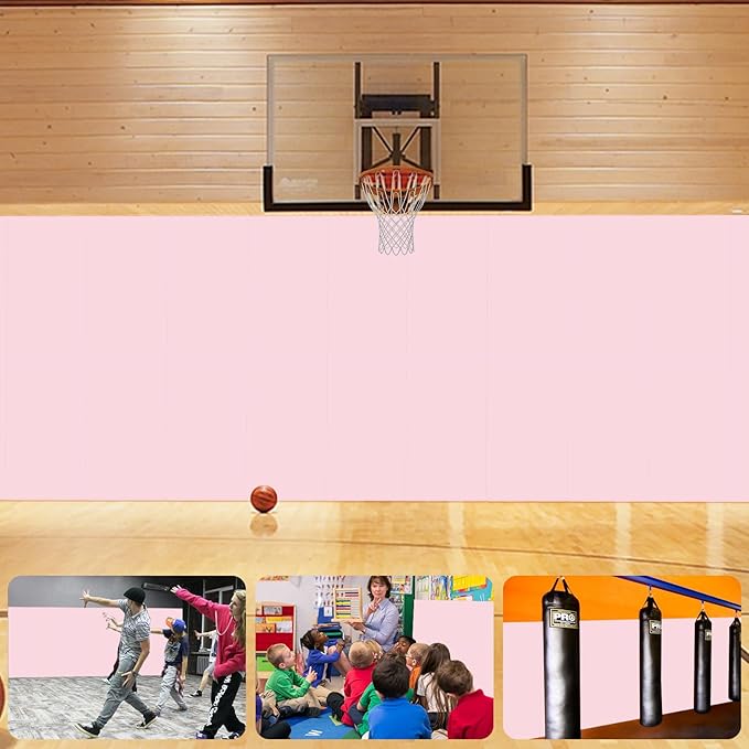 Gym Wall Padding for Gym Wall Pad for Kids Wall Padding 2" Thick Gym Padding for Wall Mat 4" Thick Wall Protection Pads, Durable Waterproof Wall Pad for Safety[Colorful]
