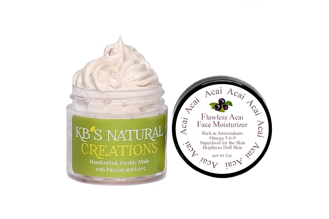 3-1/4 oz Sample Size Face Moisturizers. Anti-Aging, Green Tea Moisturizer, and Acai Face Moisturizer. Great for Mature Skin to help Smooth Wrinkles.