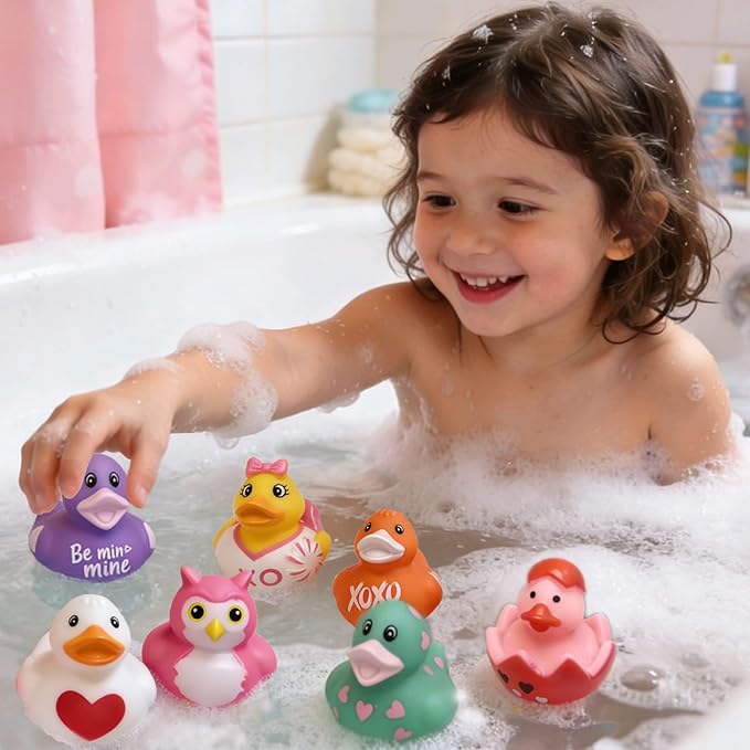 36PCS Rubber Ducks in Bulk, Assorted 2" Bright Duckies | Kids Party Favors, Birthday Gifts Party Favors, Gift Exchange, Cruise Ducks,Bath Toys