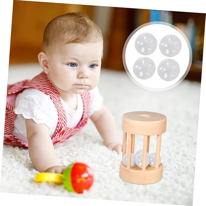 50Pcs Rattle Balls Inserts Repair Doll Noise Maker Noise Maker Insert Rattle Toy for Baby Pet Toy Animal Puppet Doll 28mm