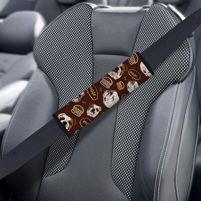 WIRESTER Soft Car Safety Seat Belt Shoulder Pad Cover Design, Cushion Harness Comfortable Pad (Dog Face, Cat Face, Turtle, Mermaid Scale, Nebula Galaxy)
