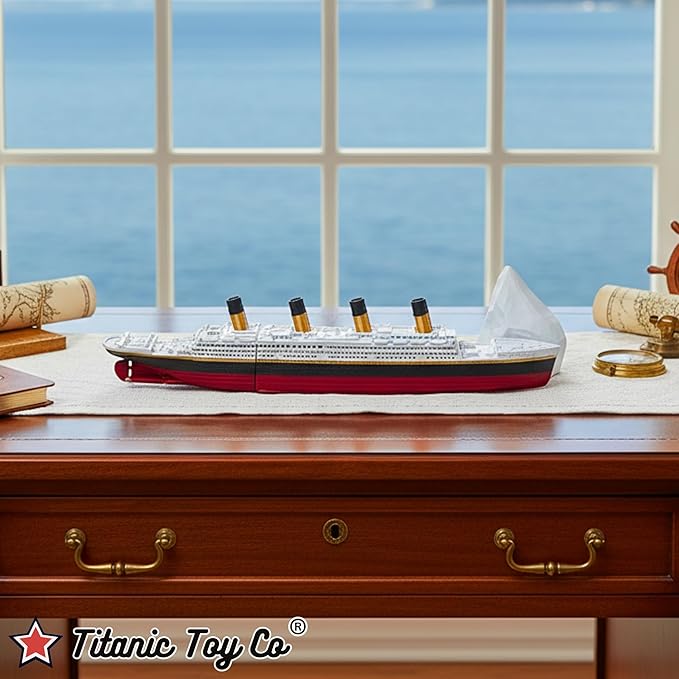 3 Pack Split In Half Titanic Bath Boat And Pool Toy,Break In Half RMS Titanic Toys For Kids, Historically Accurate Breakable Titanic Toy, Titanic Ship, Titanic Cake Topper (3 Pack)