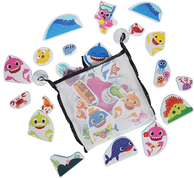 WowWee Baby Shark Official - Bath Time Stickers (30 Pack)