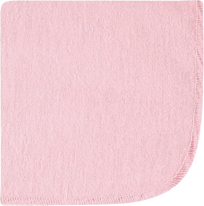 Hudson Baby Unisex Baby Flannel Cotton Washcloths 10-Pack, Girl New Elephant, One Size