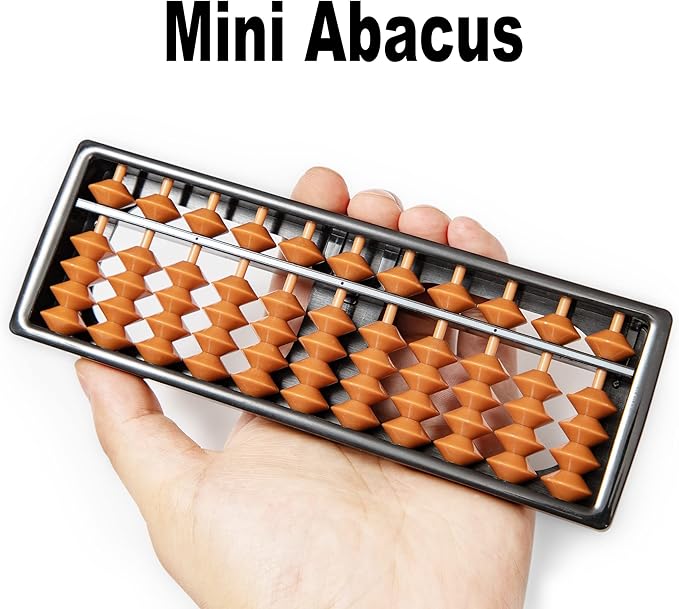 Digital Standard Abacus-17.8 cm-Professional 11-Column Soroban Calculator (Functional and Educational Tool)