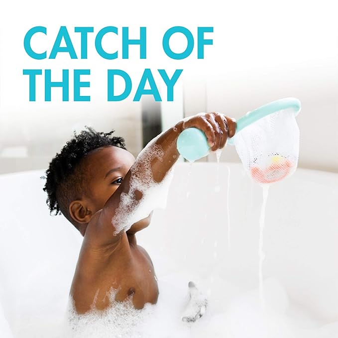 Boon Water Bugs Floating Bath Toys - Includes Net and Three Bug Bathtub Toys - Toddler Stocking Stuffers - Toddler Sensory Toys Promotes Fine Motor Control - Mint - Ages 10 Months and Up
