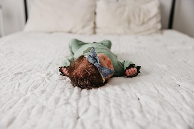 Copper Pearl Ribbon Baby Bow Hunter