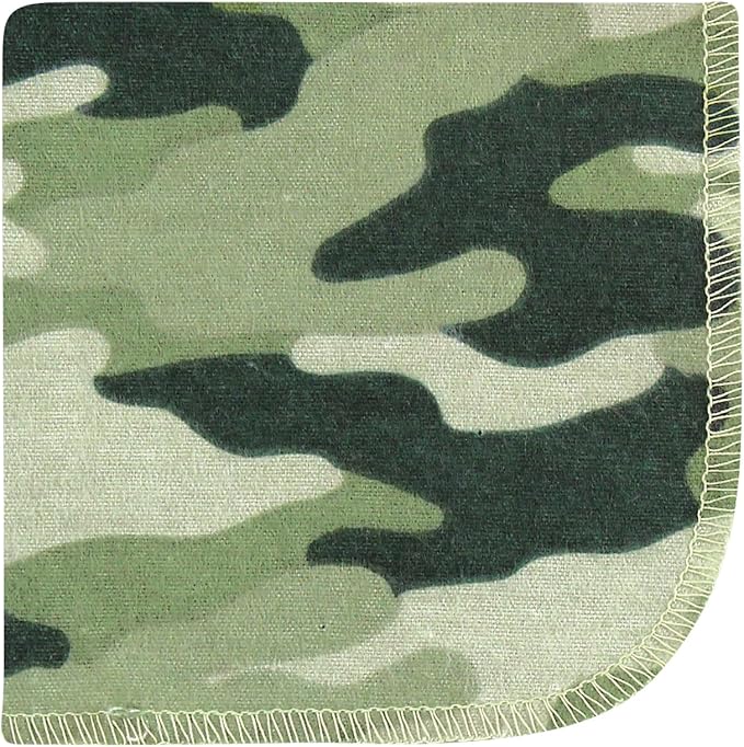 Hudson Baby Unisex Baby Flannel Cotton Washcloths, Animal Adventure 10 Pack, One Size
