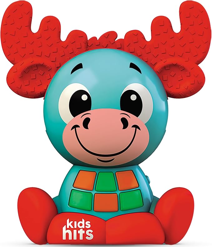 Kids Hits Babykins Moose Interactive Toy: Spark Joy and Learning for Kids 2 Years and Up - Bright Lights, Playful Tunes, and Educational Fun!