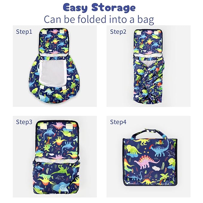 Baby Car Seat Cover, Windproof Carseat Cover for Infant Boys, Infant Breathable Carseat Canopy, Compatible with Most Baby Car Seat, Dinosaur