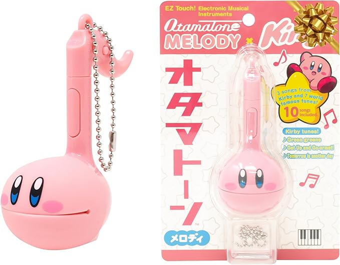 Otamatone Melody [Special Edition Nintendo Kirby] - Fun Japanese Electronic Musical Kids Toy Synthesizer Instrument by Maywa Denki [Includes Keychain Attachment and English Instructions]