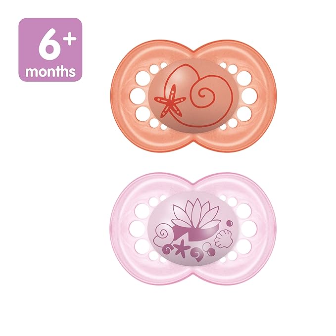MAM Original Matte Baby Pacifier, Nipple Shape Helps Promote Healthy Oral Development & Original Baby Pacifier, Nipple Shape Helps Promote Healthy Oral Development, Sterilizer Case