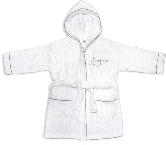 PERSONALIZED Baby Bathrobe -Toddler Bath robe Custom Monogram Embroidered Terry Robe