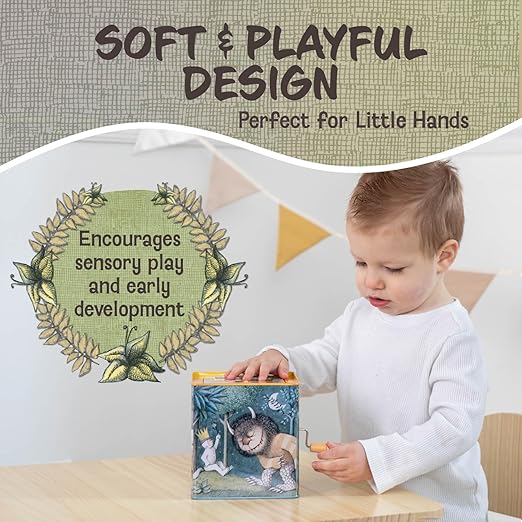 Kids Preferred Where The Wild Things are Max Jack-in-The-Box - Musical Toy for Babies, 6.5"