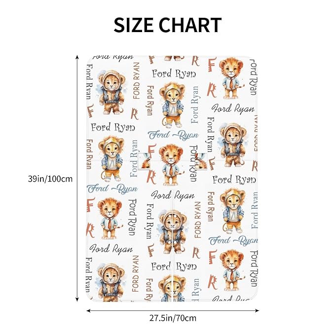 Personalized Baby Car Seat Canopy Minky Lion Baby Blanket Custom Name Baby Car Seat Cover Girls Boys Infant Newborn Carseat Canopy Nursing Cover for Stroller Car Seat Canopies