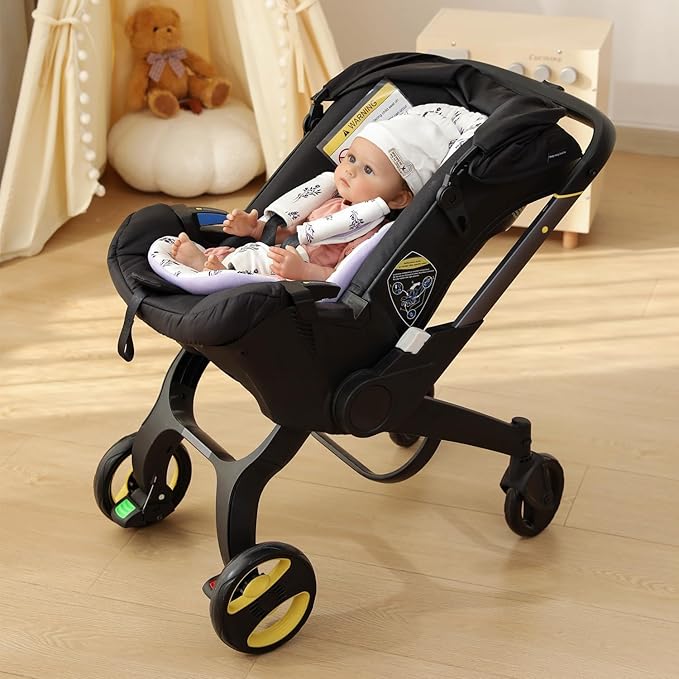 Infant Car Seat Insert, Body Support for Baby Newborn Infant Toddler with Extra Headrest, Shoulder Pads Set, Soft, Plush Fabric, Reversible Design Fits for Stroller, Baby Swing, Bouncer
