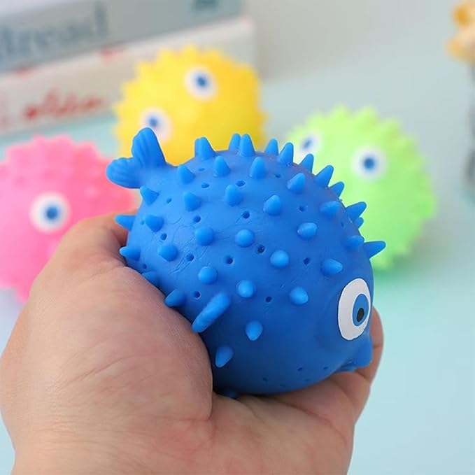 Toddler Bath Toy - 4 Pack Novelty Sea Animal Dolphin Water Balls Pool Toys Outdoor Activity Game Bath Tub Sensory Dolphin Absorbent Water Splash Balls Bomb, Swimming Pool Floating Swim Toys