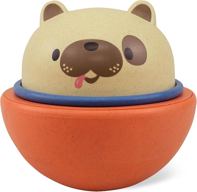 Tiger Tribe: Rocking Roller Dog - 2-in-1 Versatile Toy: Wobble Animal Converts to Racer, Zoom Across The Floor, Battery Free, Kids & Toddler 18mo+