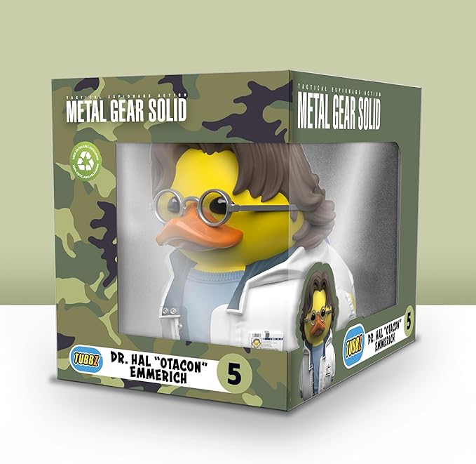 TUBBZ Boxed Edition: Metal Gear Solid - Dr Hal Otacon Emmerich Cosplaying Rubber Duck Vinyl Figure