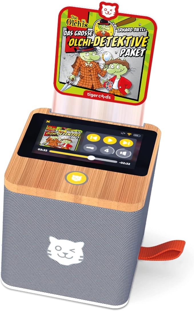 tigermedia tigercard Die Olchis Detective Audio Play Adventure Tiger Box WiFi Player Hearing Box Gift Christening School Birthday Girls Boys Kids
