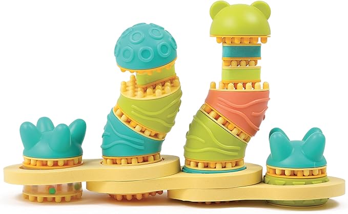 Ludi - Picoton Toys with Sound, Multicolor, Set with 20 Teilen (130085)