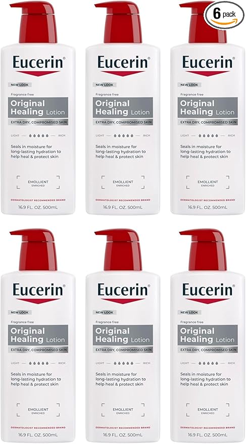 Eucerin Original Healing Lotion 16.90 Oz (Pack of 6)
